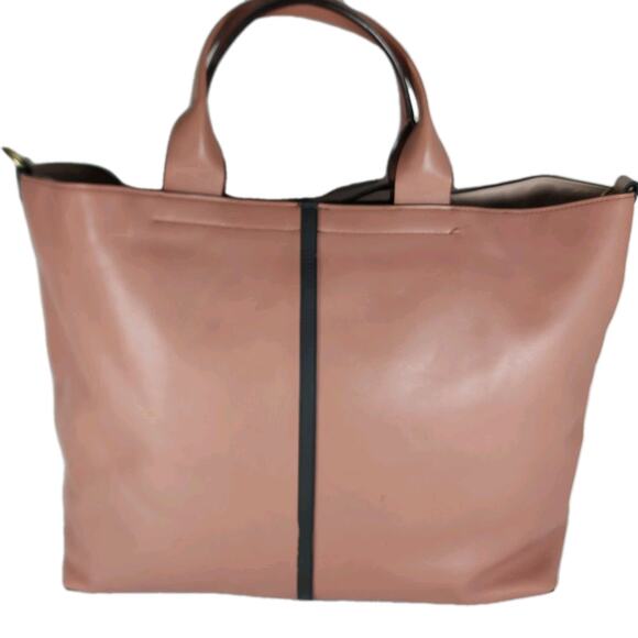 REED KRAKOFF Women's Large Blush Leather Top Handle Tote Bag Purse - Picture 2 of 16